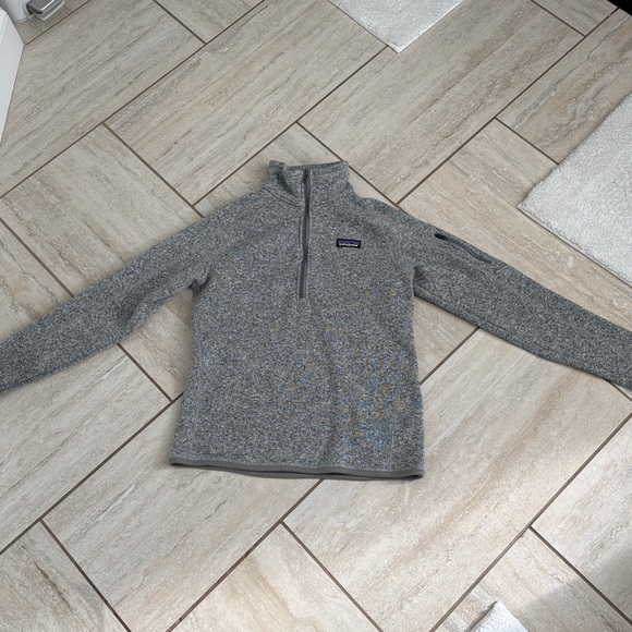 Patagonia Sweaters - Patagonia Women's Better Sweater 1/4 Zip Fleece Pullover Heather Grey Size M